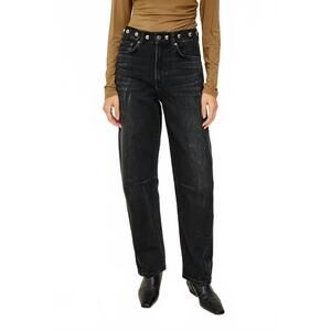 NEW RAILS samo barrel jean in black stone studded